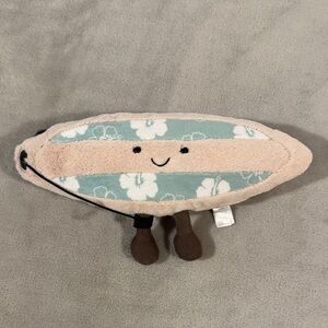 Jellycat Surfboard Stuffed Toy - Blue and Cream
